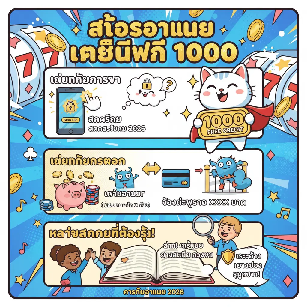 เครดิตฟรี 1000 - สล็อตออนไลน์