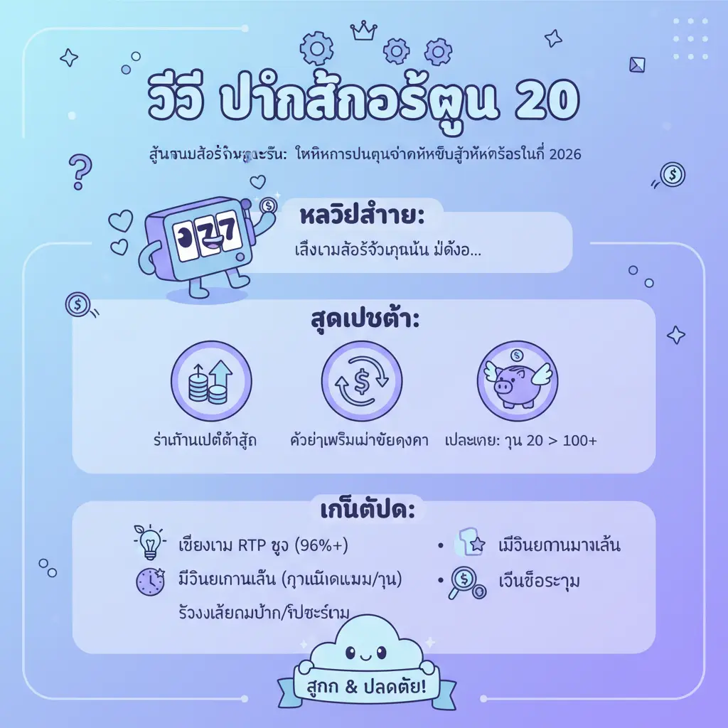 วิธี ปั่นสล็อตทุน 20 - สล็อต